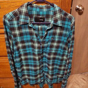 Womens Hurley Flannel Size Medium